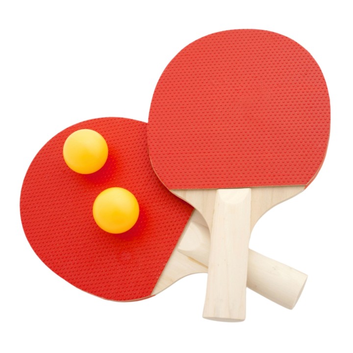 WOOPIE Paletki do Ping Pong + 3 Piłeczki - Zestaw Do Gry