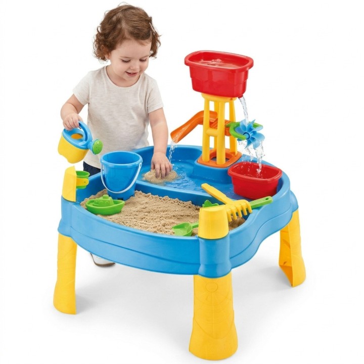 WOOPIE 2-in-1 Water Table Sandbox with Mill – 14 Accessories