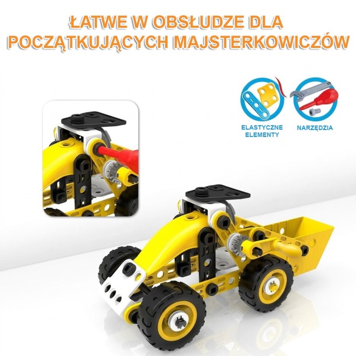 WOOPIE Pojazdy 8w1 - Zestaw Konstrukcyjny Klocki STEAM dla Dzieci