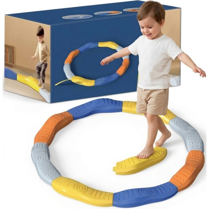 WOOPIE Modular Balance Beam Track Sensory Path Circle