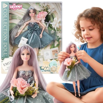 Lalka Emily w eleganckiej sukni z kokardą – WOOPIE ROYAL styl i klasa