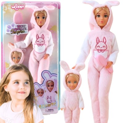 Anlily Rabbit Overalls Dolls Set of 2 WOOPIE - Plush Fun