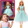 WOOPIE ROYAL Lily Doll 30 cm Long Blonde Hair Elegant Turquoise Dress