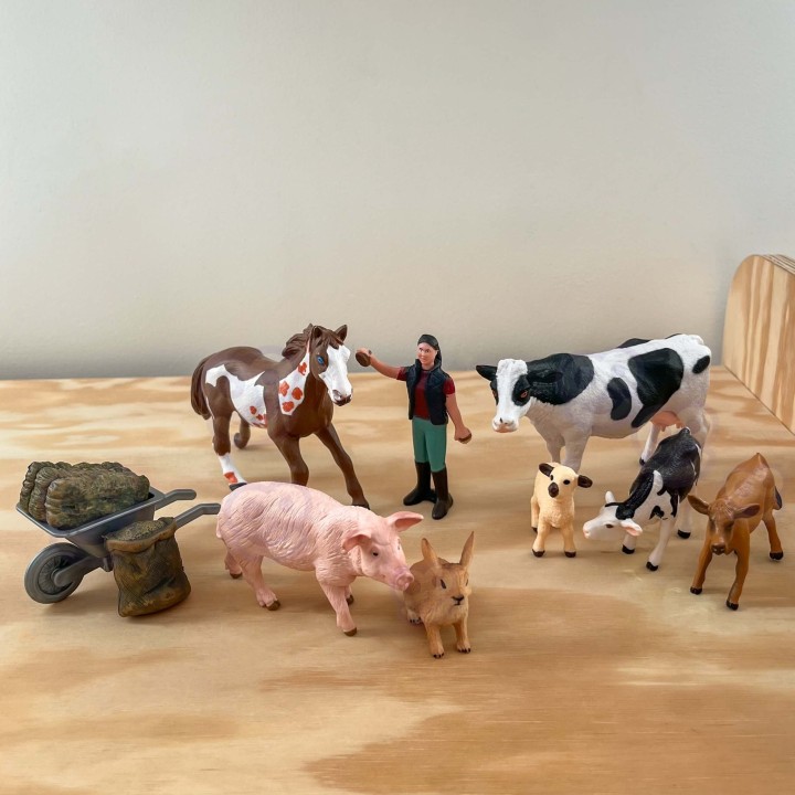 Farm Animal Figurines Set of 3+ WOOPIE - Realistic Models