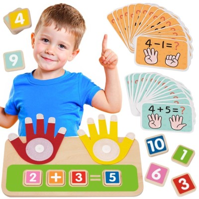 We count on our fingers. Educational Tooky Toy - Mathematics for Children