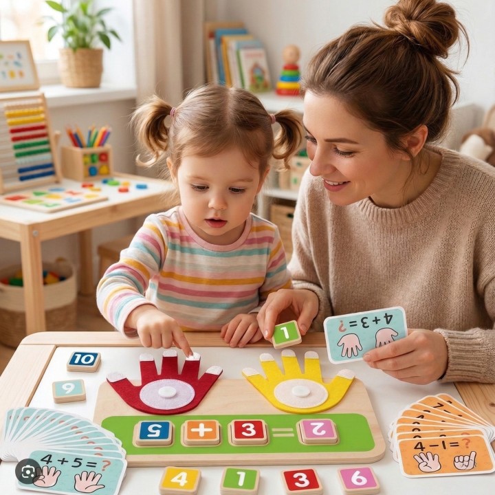 Liczymy na palcach Zabawka Edukacyjna Tooky Toy- Matematyka dla Dzieci