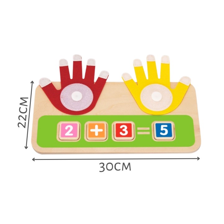 We count on our fingers. Educational Tooky Toy - Mathematics for Children