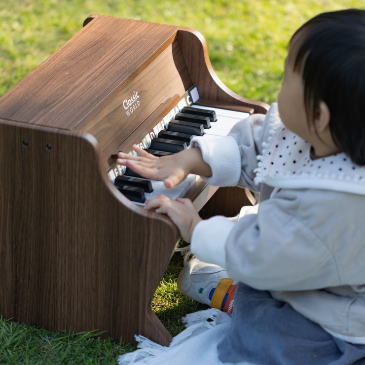 CLASSIC WORLD Wooden Classical Piano with Learning Book