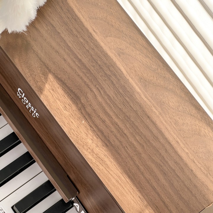 CLASSIC WORLD Wooden Classical Piano with Learning Book