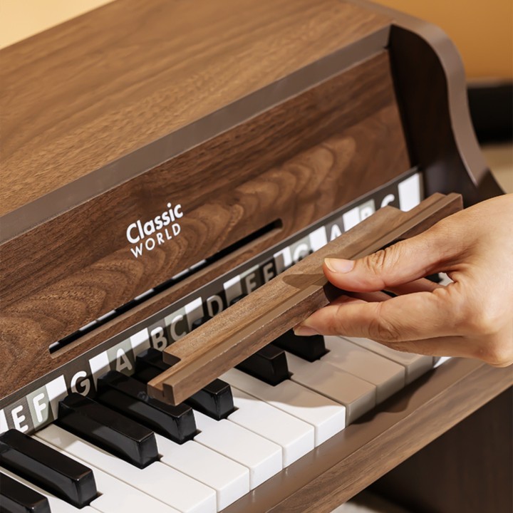 CLASSIC WORLD Wooden Classical Piano with Learning Book