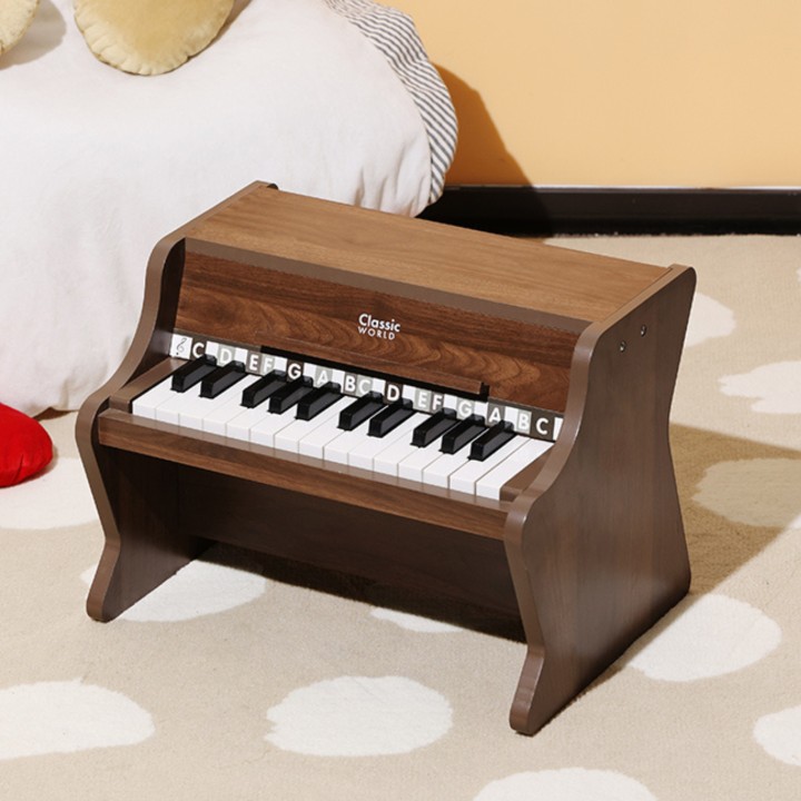 CLASSIC WORLD Wooden Classical Piano with Learning Book
