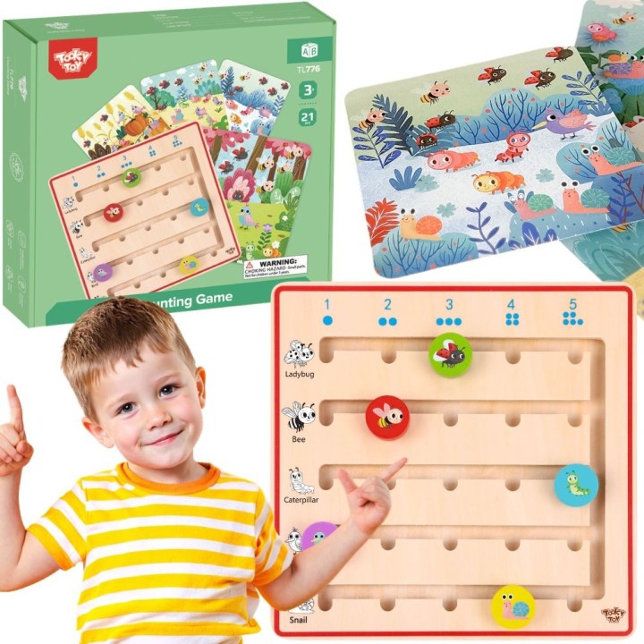 Wooden Learning to Count Animals Tooky Toy - Educational Toy