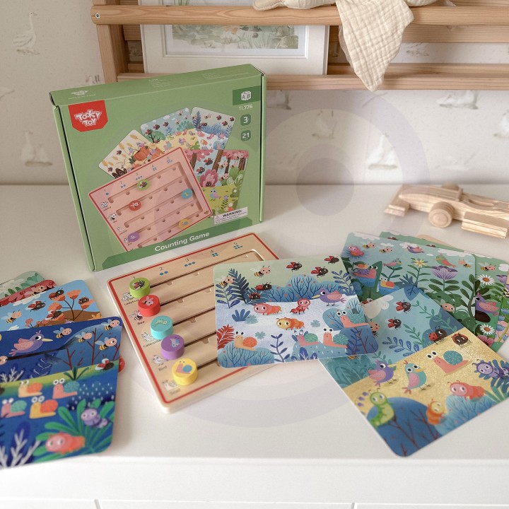 Wooden Learning to Count Animals Tooky Toy - Educational Toy