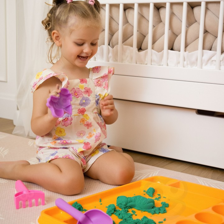 WOOPIE Kinetic Sand 1.2 kg XL ZOO Set with Molds