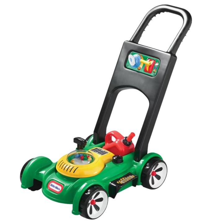 Little Tikes Kids Lawn Mower with Sound + Canister Garden Toy