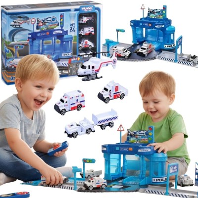 Children's Parking with Cars Large Set with Car Wash | Woopie