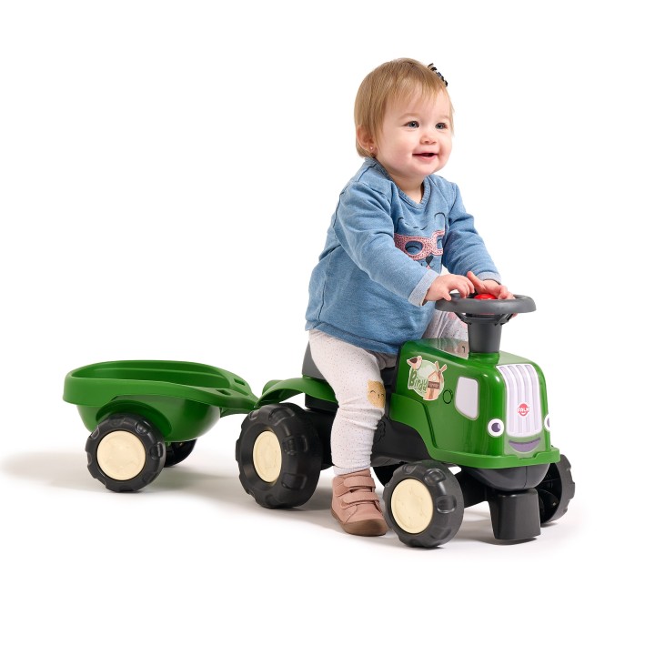 FALK Ride-on Birdy Farm Tractor with Trailer - Ecological 90%
