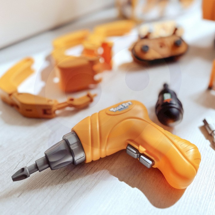 2-in-1 Construction Set Excavator Workshop Woopie - Toy for Children