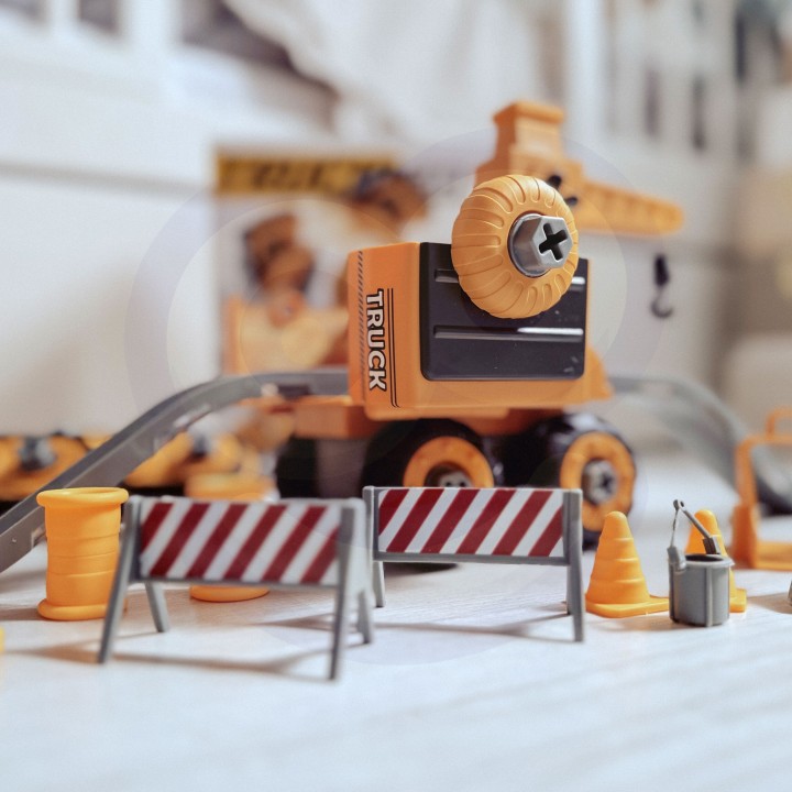 2-in-1 Construction Set Excavator Workshop Woopie - Toy for Children