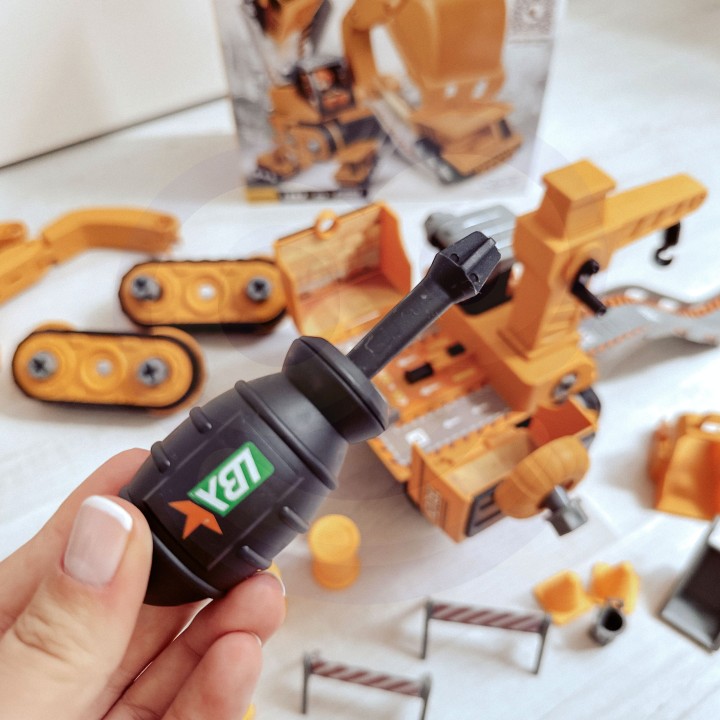 2-in-1 Construction Set Excavator Workshop Woopie - Toy for Children