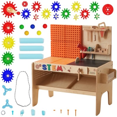 MASTERKIDZ Drewniany Warsztat XXL Montessori STEM z Narzędziami