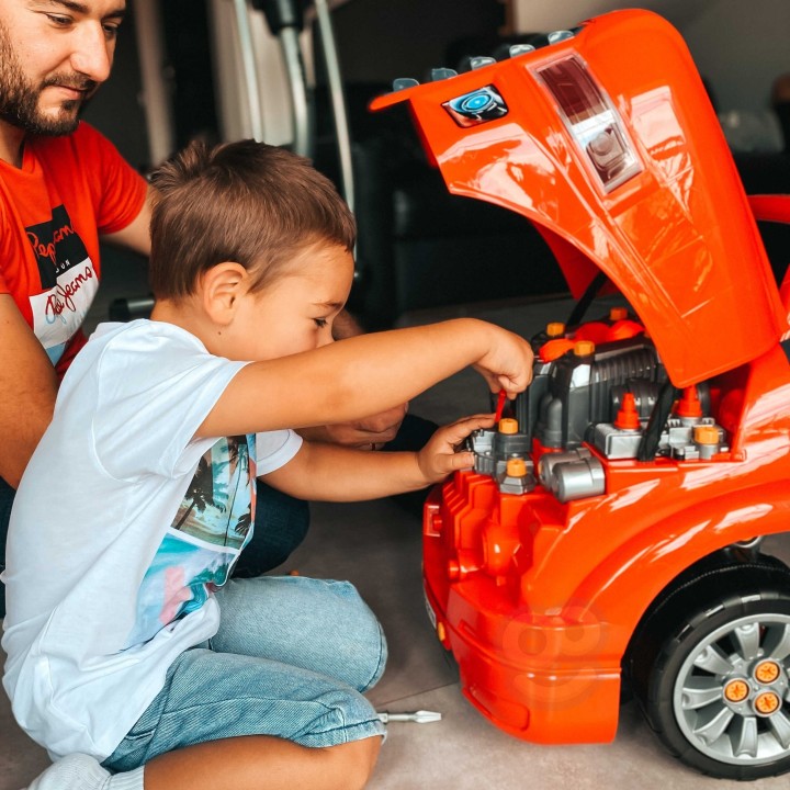 Little Mechanic Workshop Truck WOOPIE - 61-electro engine Remote control Sounds
