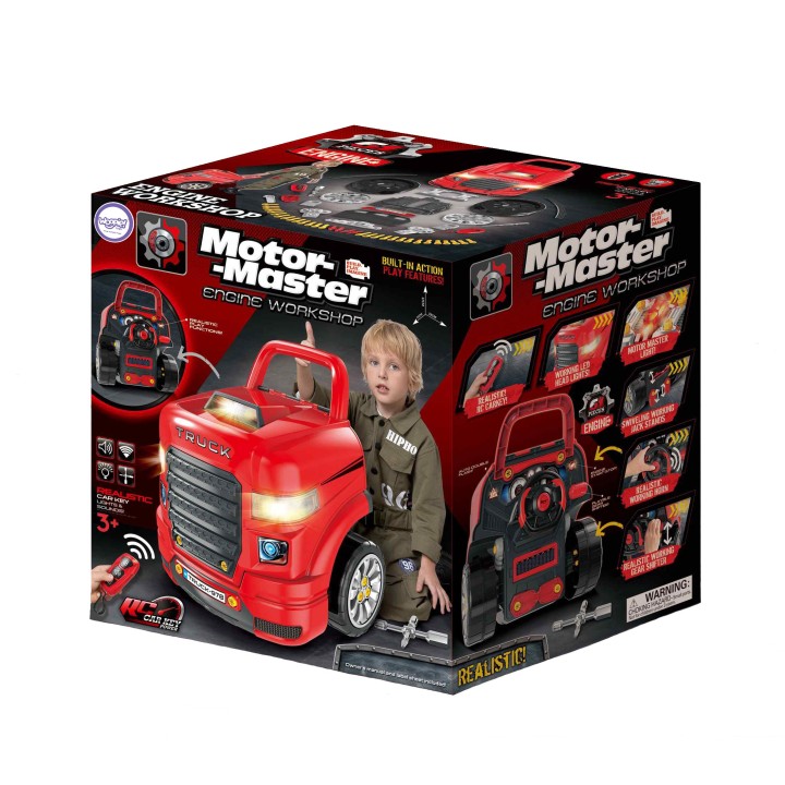 Little Mechanic Workshop Truck WOOPIE - 61-electro engine Remote control Sounds