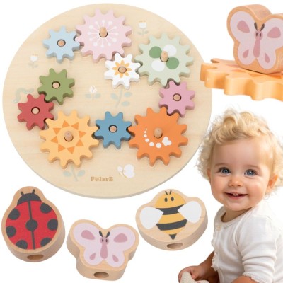 PolarB Wooden Gear Puzzle – VIGA Educational Toy