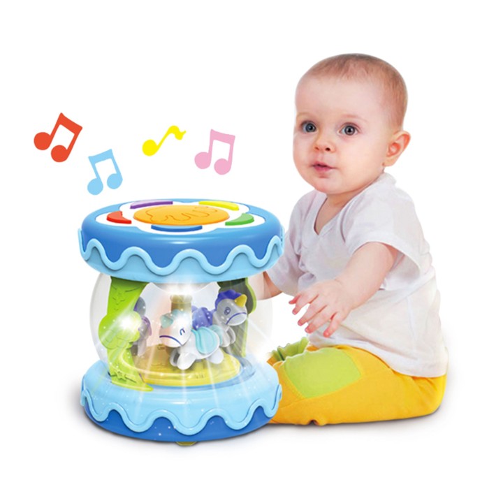 WOOPIE BABY 3-in-1 Musical Drum + Crawling Roller