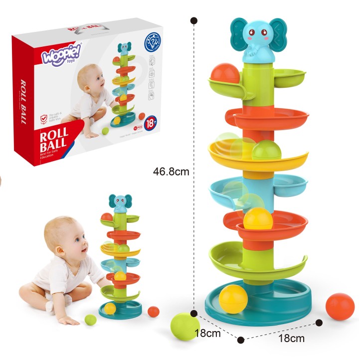 Spiral ball track for babies and children - WOOPIE BABY