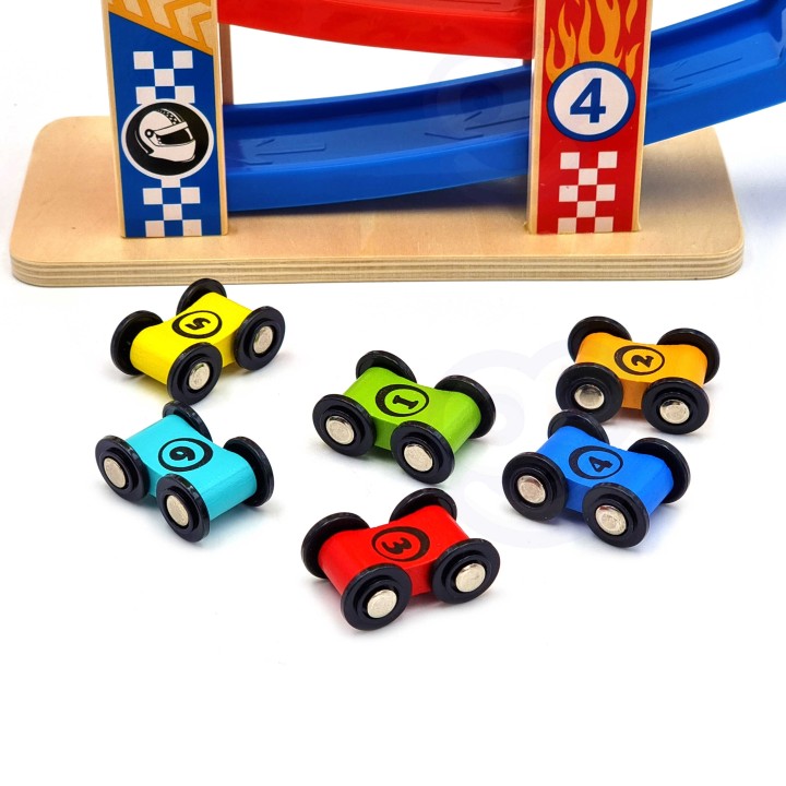 TOOKY TOY Colorful Slide Track For Cars - Toys for Children