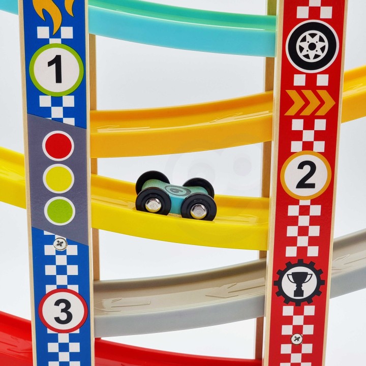 Kolorowa Zjeżdżalnia Tor Dla Samochodów TOOKY TOY - Zabawki dla Dzieci