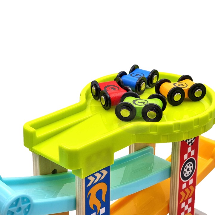 TOOKY TOY Colorful Slide Track For Cars - Toys for Children