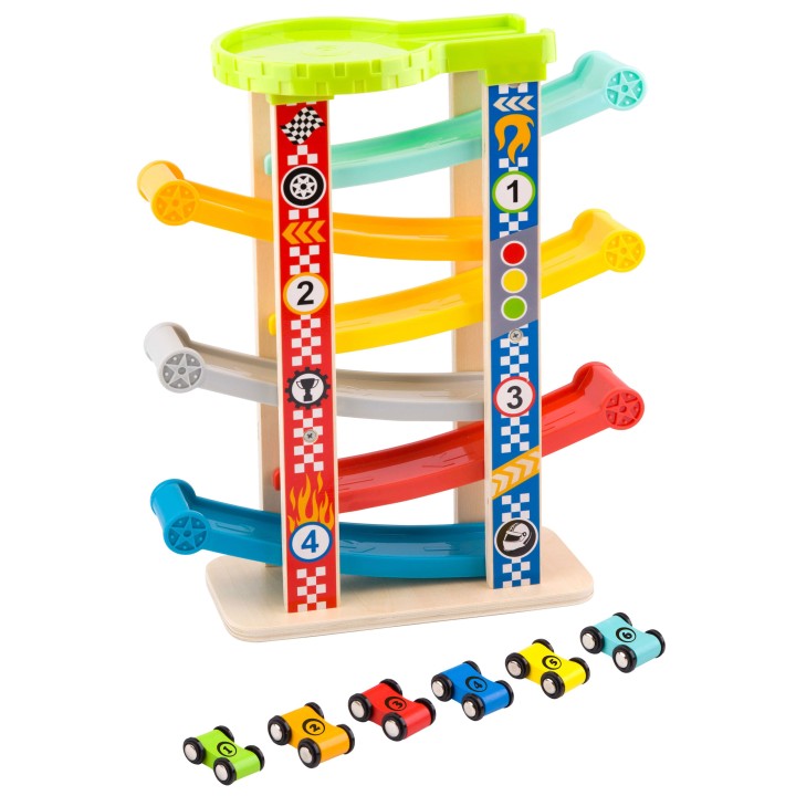 Kolorowa Zjeżdżalnia Tor Dla Samochodów TOOKY TOY - Zabawki dla Dzieci
