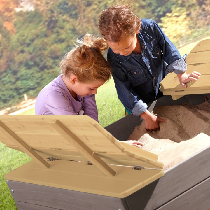 Garden Sandbox with Benches for Children - Creative Play with AXI