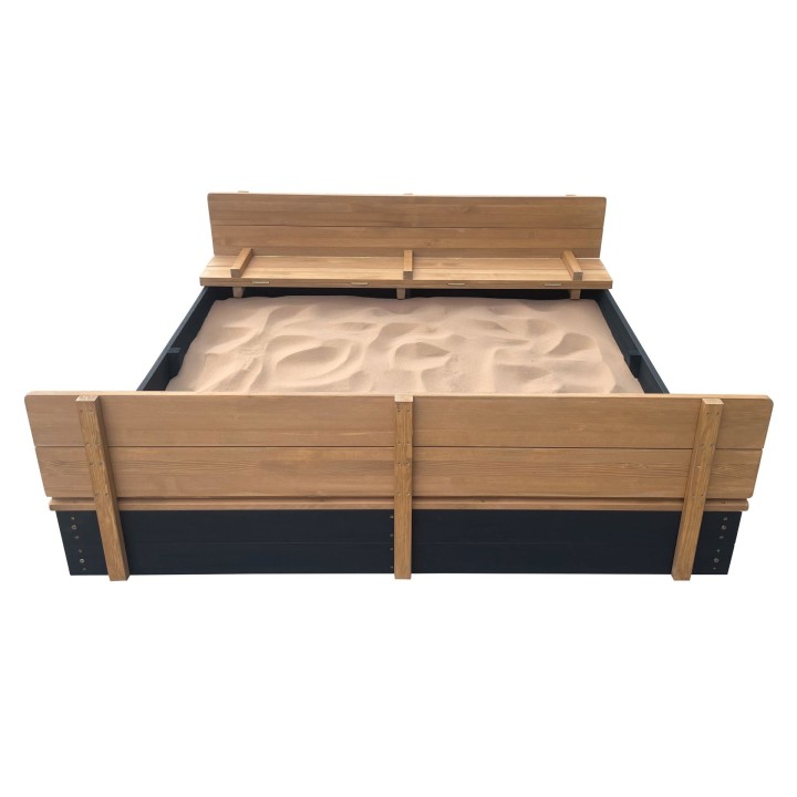 Large Garden Sandbox with Benches for Children - Creative Play with AXI