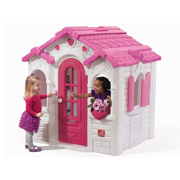 Step2 Plastic Children's House with Hearts for the Garden