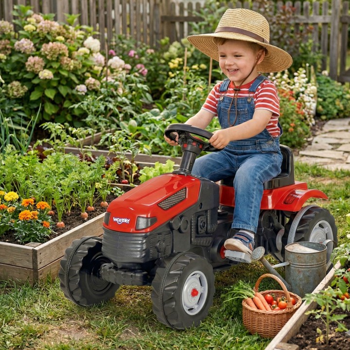 WOOPIE Traktor na Pedały Farmer GoTrac - Ciche Koła dla Dzieci