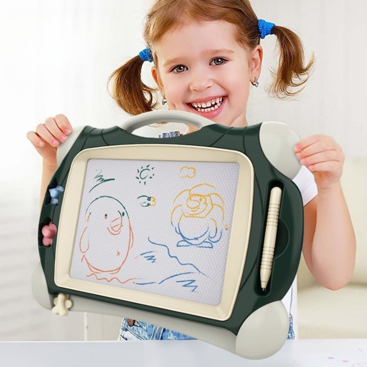 WOOPIE Magnetic Color Marker Board + 2 Stamps Green