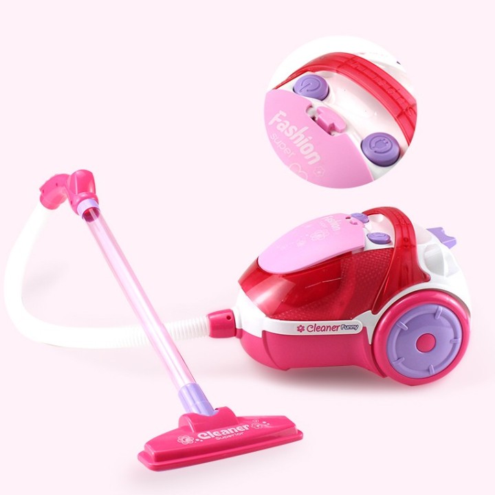 WOOPIE Pink Vacuum Cleaner for Kids with Suction Function