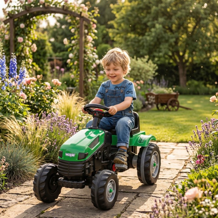 WOOPIE Traktor na Pedały Farmer GoTrac z Cichymi Kołami