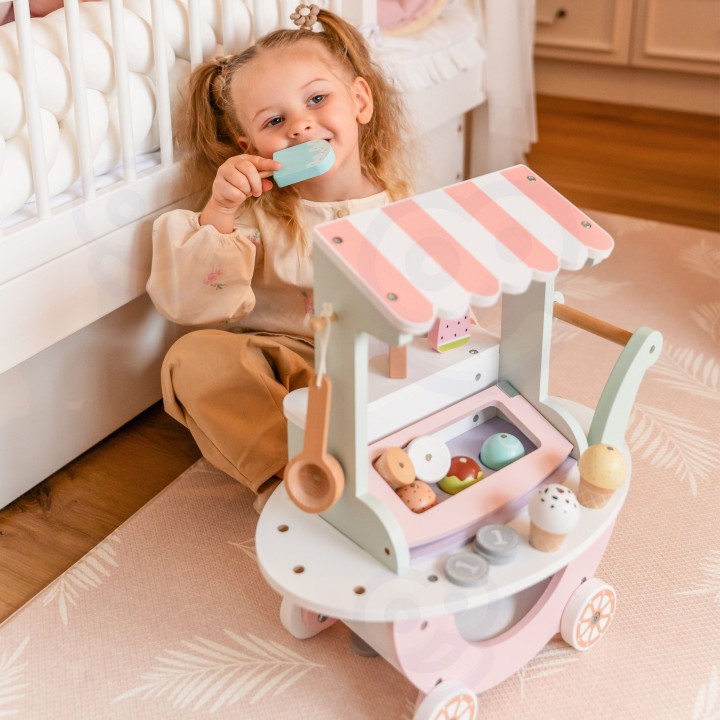 WOOPIE GREEN Ice Cream Shop XXL Ice Cream Cart - Pastel Shop