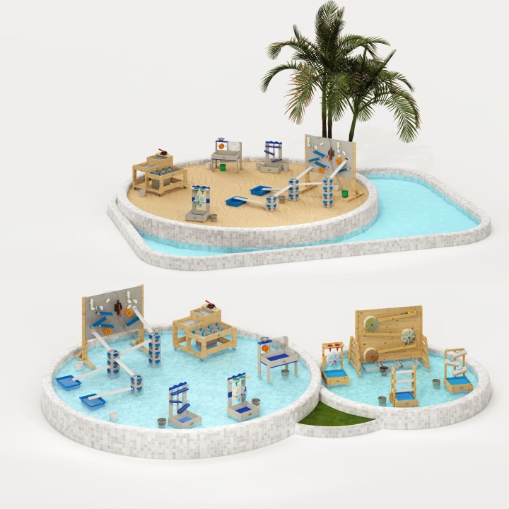CLASSIC WORLD EDU Wooden Water Table XL with Water Path