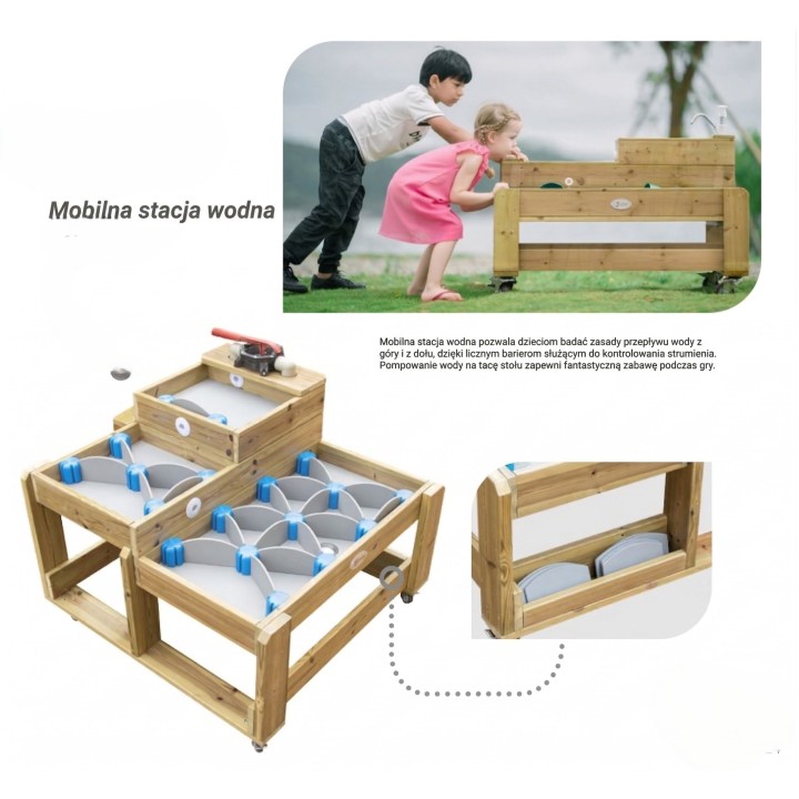 CLASSIC WORLD EDU Wooden Water Table XL with Water Path