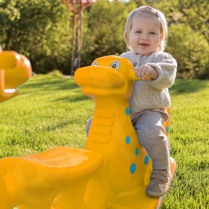 WOOPIE Dino Rocker Balance Swing Yellow for Children