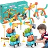 WOOPIE Magnetic Building Blocks Dinosaurs 84 pcs.