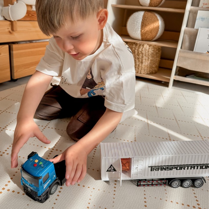 Freight Truck Woopie - Container Light Sound Pull-back