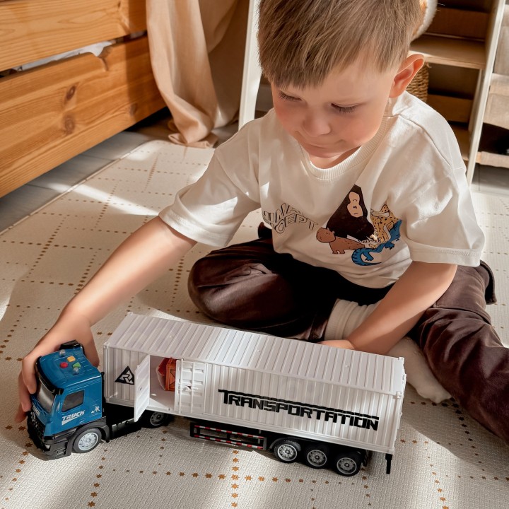 Freight Truck Woopie - Container Light Sound Pull-back