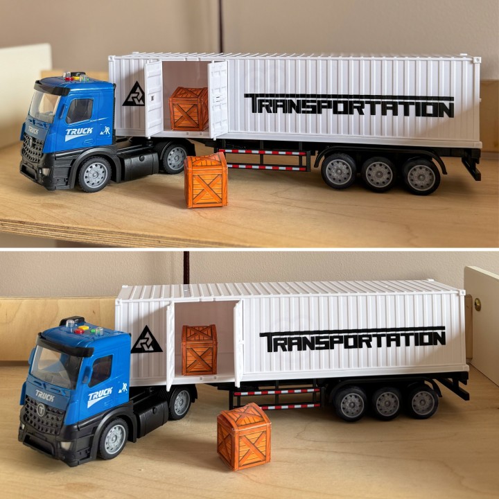 Ciężarówka Freight Truck Woopie – Kontener Światło Dźwięk Pull-back