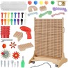 MASTERKIDZ Freestanding STEM Creative Learning Board 125 x 86 + Accessories Set